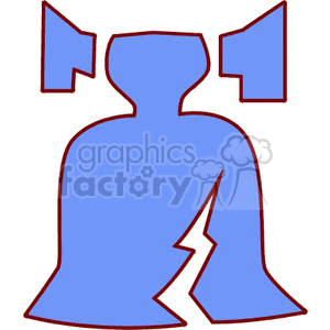 blue liberty bell clipart. Royalty-free image # 170450
