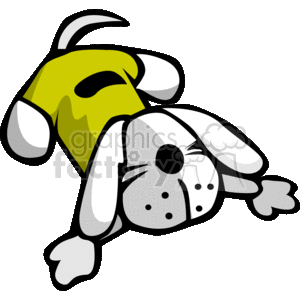 Floppy eared stuffed puppy with yellow sweater clipart. Commercial use image # 170970