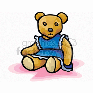   toy toys teddy bear bears  teddybear2121.gif Clip Art Toys-Games 