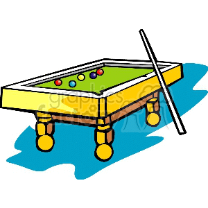 pool-table clipart. Royalty-free image # 171779