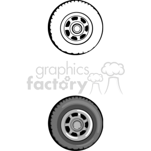  tire tires wheel wheels  BTG0113.gif Clip Art Transportation 