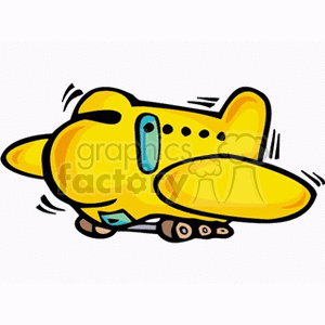 airplane airplanes plane planes  plane20.gif Clip Art Transportation Air cartoon yellow