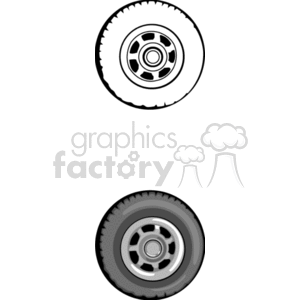 clipart - Two Tires.