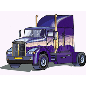 purple big rig clipart. Royalty-free image # 172744
