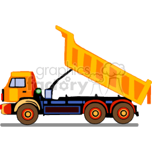 yellow dump truck background. Commercial use background # 173109