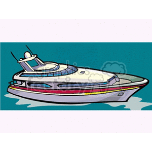 cartoon  yacht clipart. Commercial use image # 173406