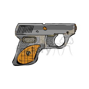 Small Magazine Pistol clipart. Commercial use image # 173505