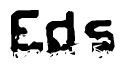 The image contains the word Eds in a stylized font with a static looking effect at the bottom of the words