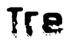 The image contains the word Tre in a stylized font with a static looking effect at the bottom of the words