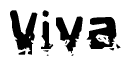 The image contains the word Viva in a stylized font with a static looking effect at the bottom of the words