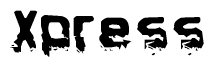 The image contains the word Xpress in a stylized font with a static looking effect at the bottom of the words