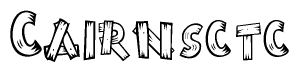 The clipart image shows the name Cairnsctc stylized to look like it is constructed out of separate wooden planks or boards, with each letter having wood grain and plank-like details.