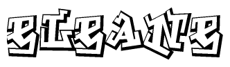 The clipart image features a stylized text in a graffiti font that reads Eleane.