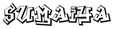 The clipart image features a stylized text in a graffiti font that reads Sumaiya.