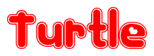 The image displays the word Turtle written in a stylized red font with hearts inside the letters.