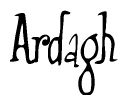 The image contains the word 'Ardagh' written in a cursive, stylized font.