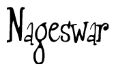 The image is a stylized text or script that reads 'Nageswar' in a cursive or calligraphic font.
