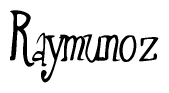 The image contains the word 'Raymunoz' written in a cursive, stylized font.