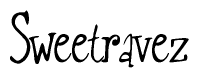 The image is a stylized text or script that reads 'Sweetravez' in a cursive or calligraphic font.