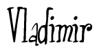 The image is a stylized text or script that reads 'Vladimir' in a cursive or calligraphic font.