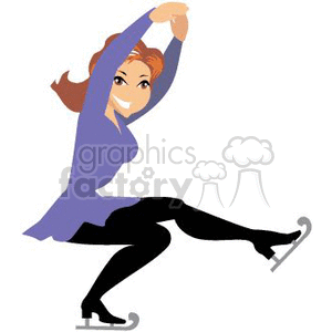 ice-skating-004 clipart. Commercial use image # 369257