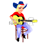 cowgirl-006 clipart. Commercial use image # 369454