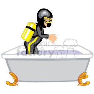 diving-009 clipart. Commercial use image # 369892