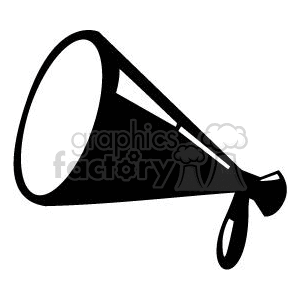 Black and white loudspeaker clipart. Commercial use image # 371509