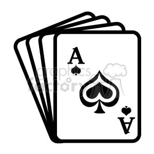 Ace of spades clipart. Royalty-free image # 371553