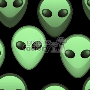 green alien background clipart.