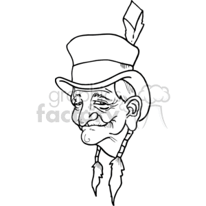 Native American Chief clipart. Commercial use image # 372062