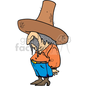 clipart - cartoon Mexican guy.