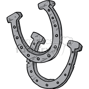 cartoon horseshoes clipart. Commercial use image # 372152
