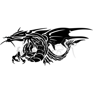 horizintal dragons 019 clipart. Royalty-free image # 372686