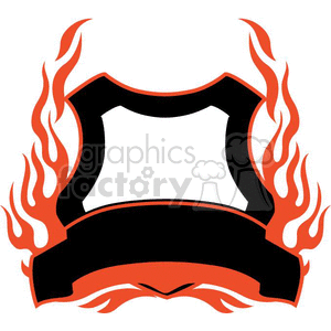 flaming template 099 clipart. Royalty-free image # 372850