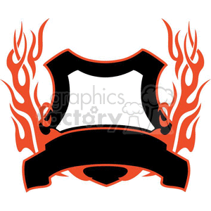 flaming template 069 clipart. Commercial use image # 372870