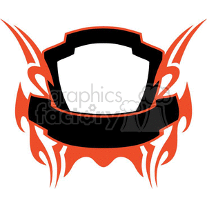 flaming template 078 clipart. Royalty-free image # 372890