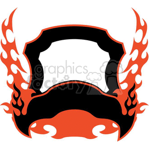 flaming template 084 clipart. Royalty-free image # 372915