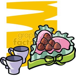 Valentine's Day chocolate box. clipart. Royalty-free icon # 146047