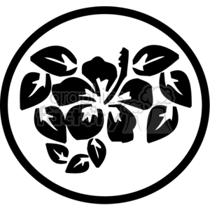 flower vector black white eps clip art clipart flowers plant plants tattoo tattoos vinyl-ready vinyl ready hibiscus