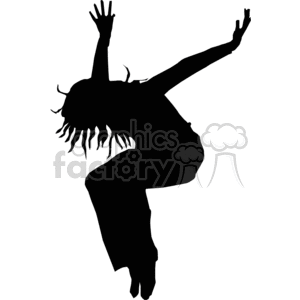 people shadow shadows silhouette silhouettes black white vinyl ready vinyl-ready cutter action vector eps png jpg gif clipart jump jumping female girl