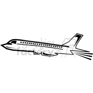 transportation vector vinyl-ready viny ready cutter clipart clip art eps jpg gif images black white plane planes airplane airplanes jet