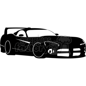 black sports car clipart. Commercial use image # 373987
