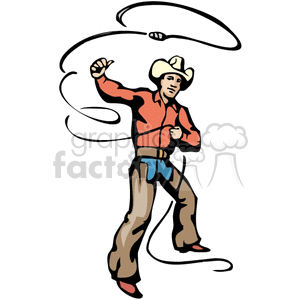 roper roping clipart. Royalty-free image # 374182
