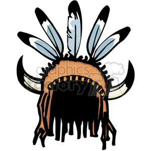 Native American headpiece clipart. Royalty-free image # 374348