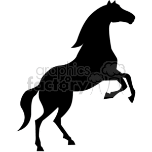 Wild  Mustang Horse clipart. Royalty-free icon # 374724