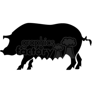 pig pigs farm animals pork vector vinyl-ready black white female