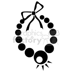 clipart - Pearl necklace.