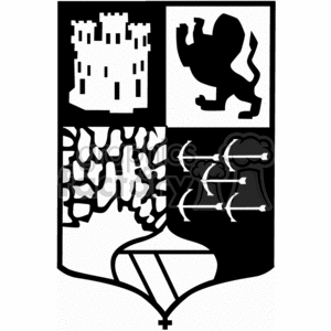 Coat of arms heraldry  clipart.