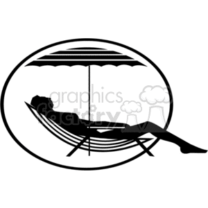 Sun tanning clipart. Commercial use image # 374859